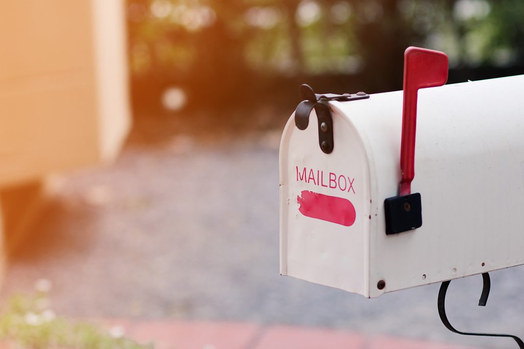 Mailbox written in a mailbox